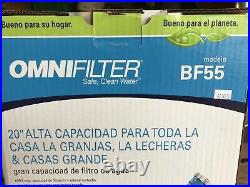 Whole-house Water Filter, 20-inch. Bf55 Omni Filter Heavy Duty Extra Large Nib