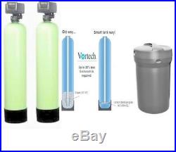 Whole house Water Filter, Catalytic Carbon & Water Softener Vortech Tanks Dual